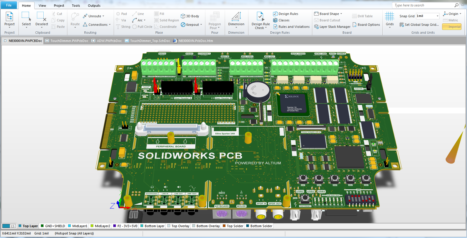 SOLIDWORKS PCB 3D View 2 Engineers Rule