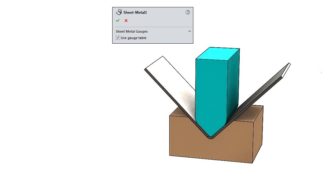 How To Set Up Sheet Metal Gauge Tables Engineers Rule