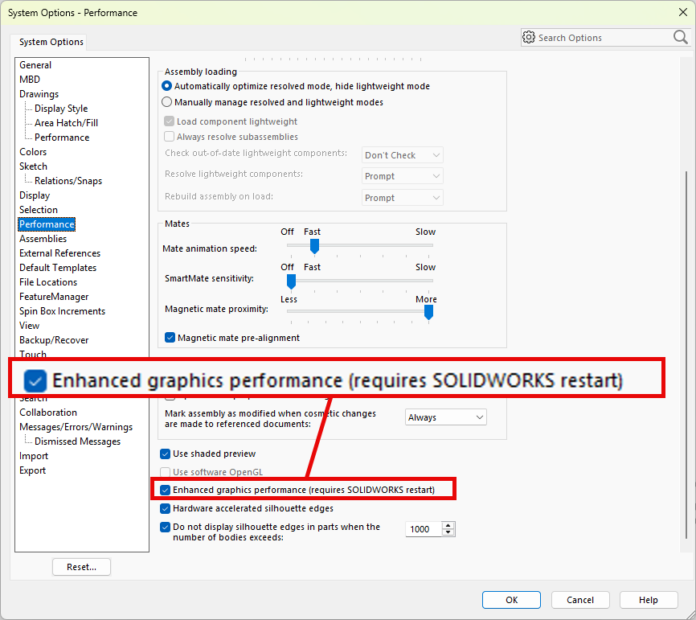 Solidworks Graphics Options Essential SOLIDWORKS Settings That Change Everything – Part 2 ...